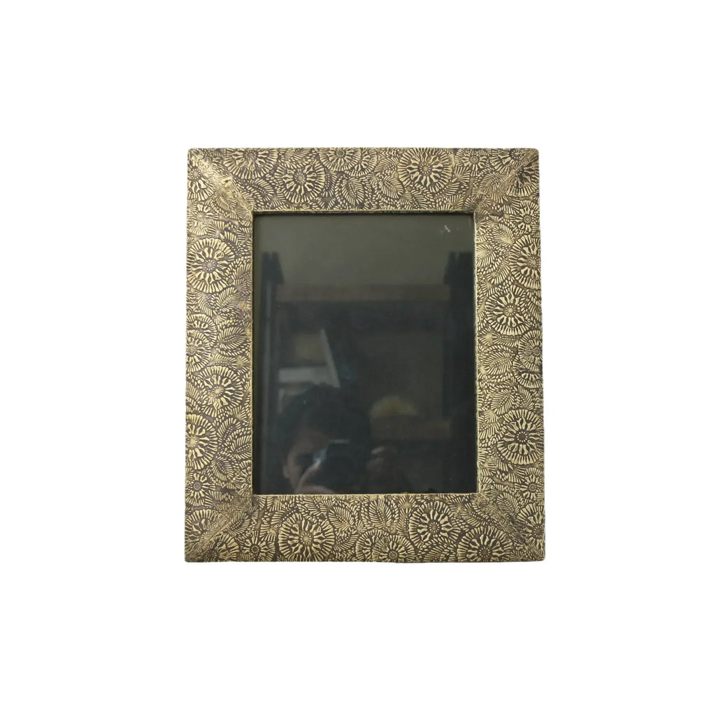 3 Piece Brass Clad Wood Picture Frame Set, product packaging - House Of Avana