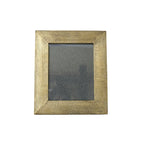 3 Piece Brass Clad Wood Picture Frame Set, angled view - House Of Avana