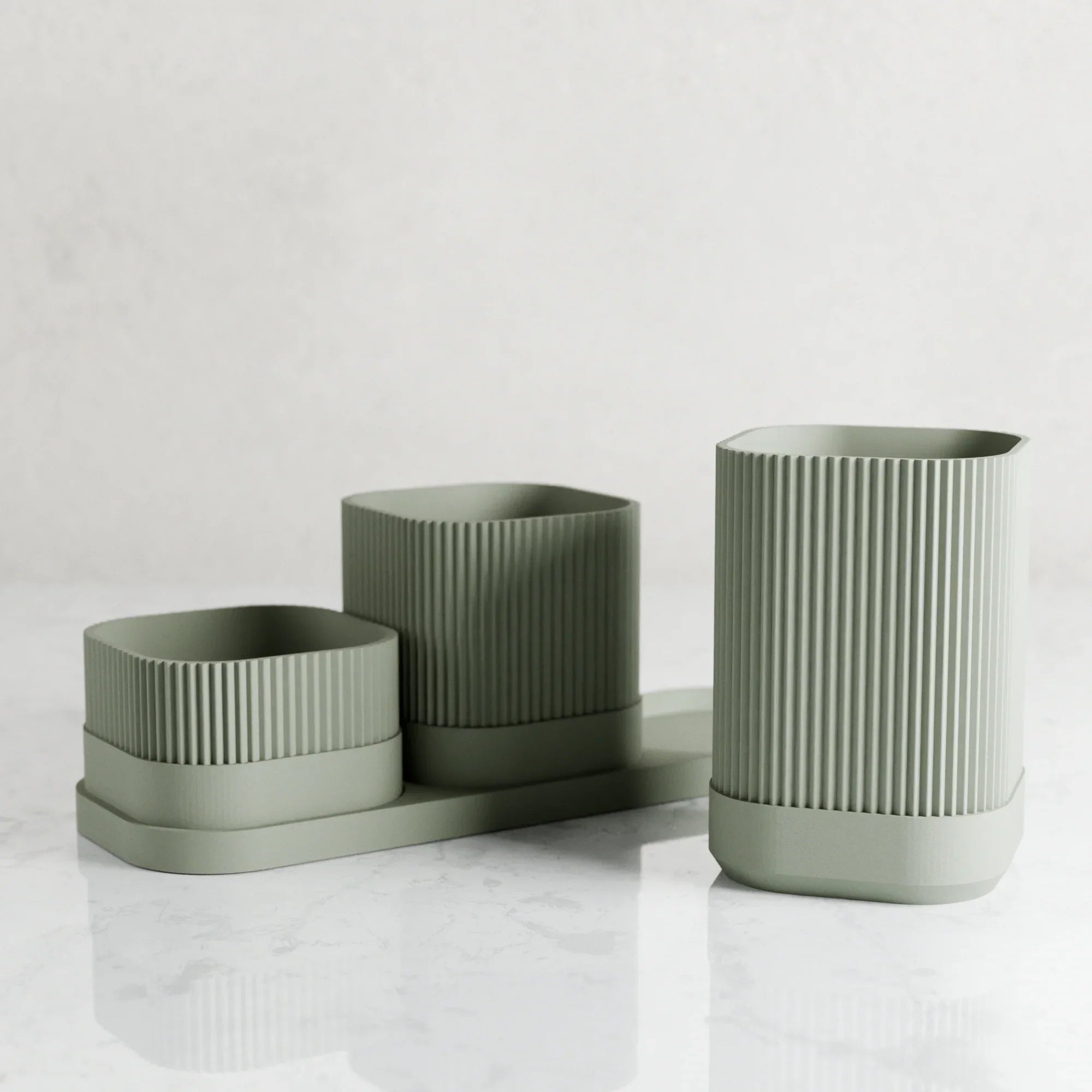 3 Piece Pencil Holder Modernized Pottery