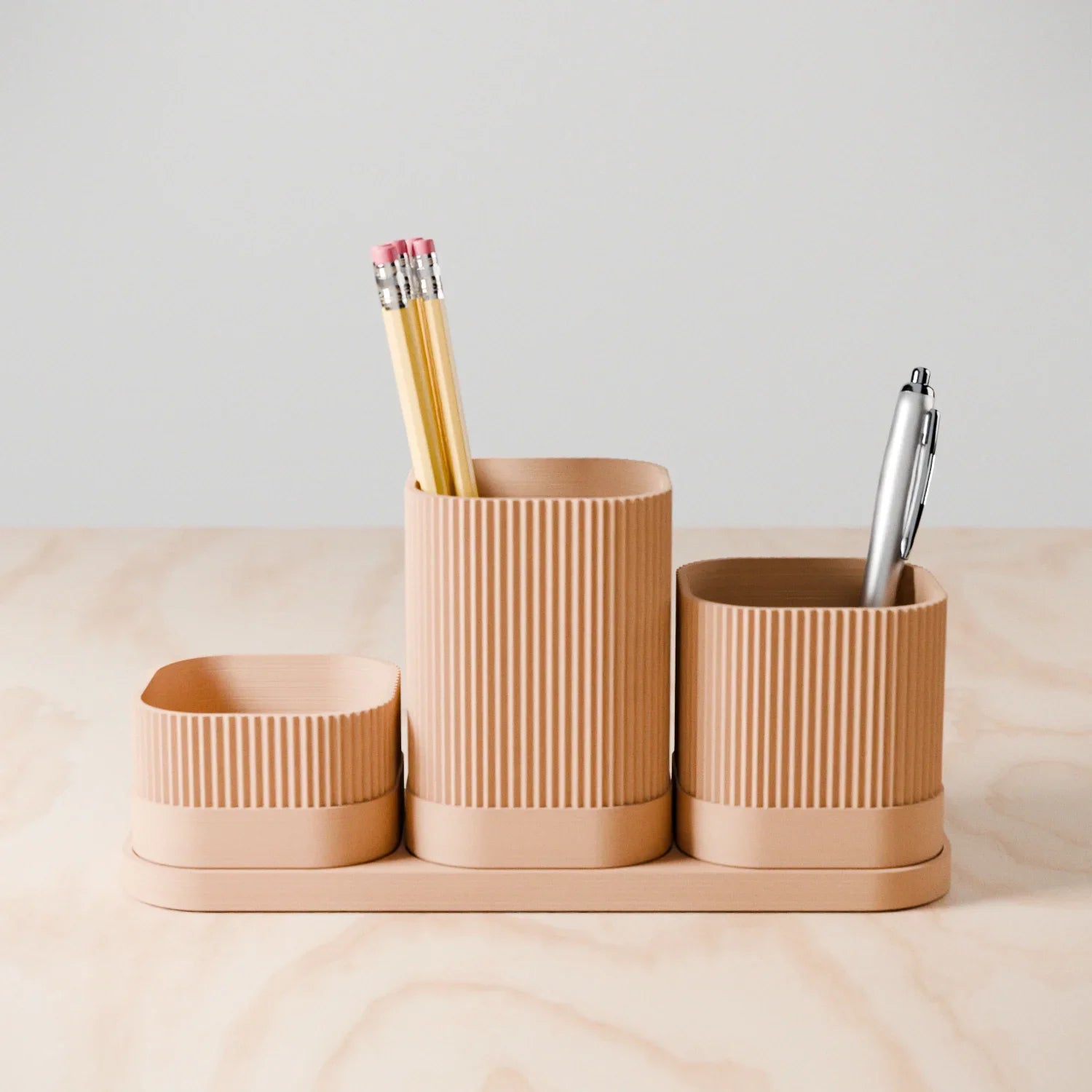 3 Piece Pencil Holder Modernized Pottery