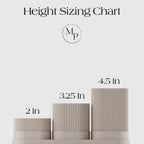 3 Piece Pencil Holder, angled view - House Of Avana