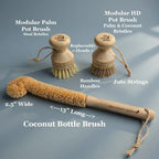 3-piece Sink Brush Set, side view - House Of Avana