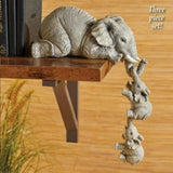 Handmade Cute Elephant Hug Baby Sculpture House Of Avana