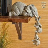 Handmade Cute Elephant Hug Baby Sculpture House Of Avana