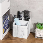 3-slot Toothbrush Holder with Drain Hole - Durable Resin Bathroom Organizer for Toothpaste &... - House Of Avana