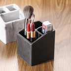 3-slot Toothbrush Holder with Drain Hole - Durable Resin Bathroom Organizer for Toothpaste &... - House Of Avana