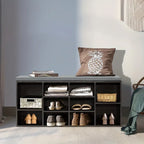 Shoe Storage Bench, Entryway Bench with Storage, 3-Tier Shoe Rack Bench 10 Cubbies Adjustable Shelves Shoe Organizer Shelf for Hallway Front Door Living Room Bedroom House Of Avana