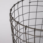 308 - Round Iron Basket Porto Boutique