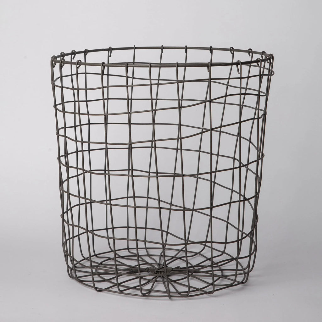 308 - Round Iron Basket Porto Boutique