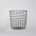 308 - Round Iron Basket Porto Boutique