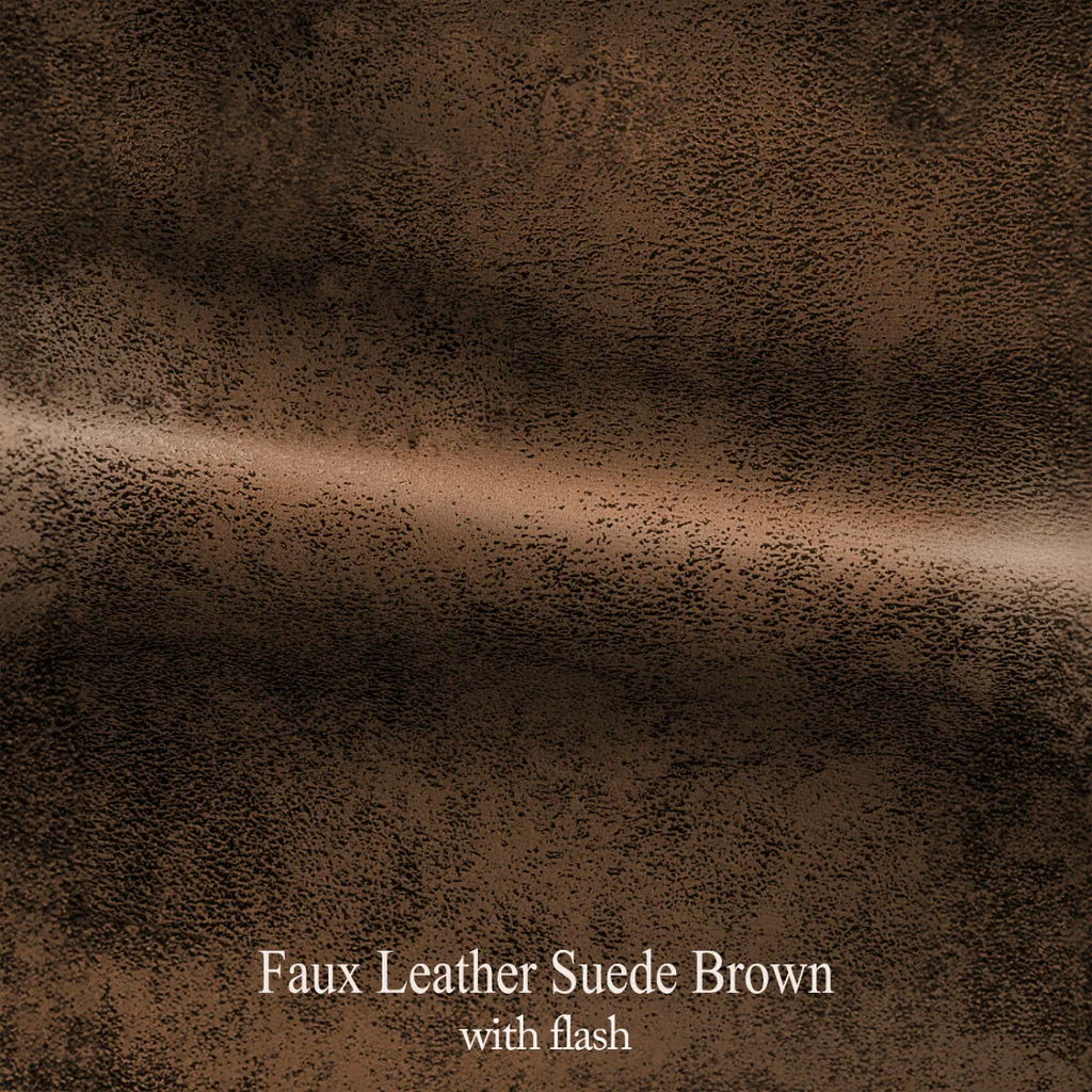 Faux Leather Suede Brown Guistina Accent Chair House Of Avana