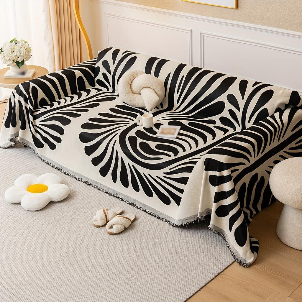 Versatile Chenille Sofa Cover - Pet-Friendly, Orange Dog Couch Cover topspet