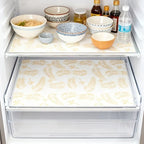 Refrigerator Pad - Non-Slip Golden Leaf Waterproof