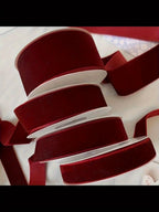 2 Rolls of Velvet Ribbon, Each Roll Size: 4.48 meter *Length 4.48 meter, Suitable for Halloween, Christmas, Birthday Parties, Weddings, Gift Flower Wrapping Bows Handmade Christmas Decoration Costume Sewing Accessories. House Of Avana