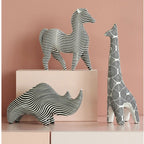Farm Animal Sculpture – Gray Resin [[SKU:HOA-SCU-534]]