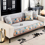 Pet Proof Couch Cover - Boho Chenille Sofa Cover with Tree Embroidery topspet