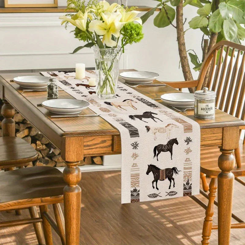 Table Runner - Rustic Polyester Western