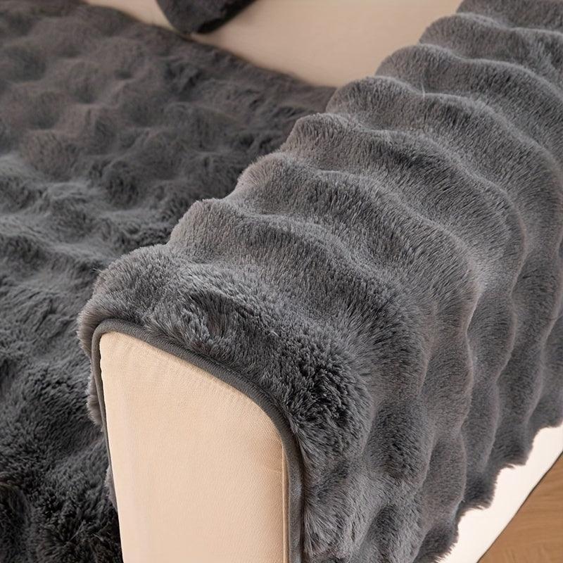 Molly Mutt Couch Cover - Soft, Cozy, and Non-Slip Plush Sofa Protector topspet