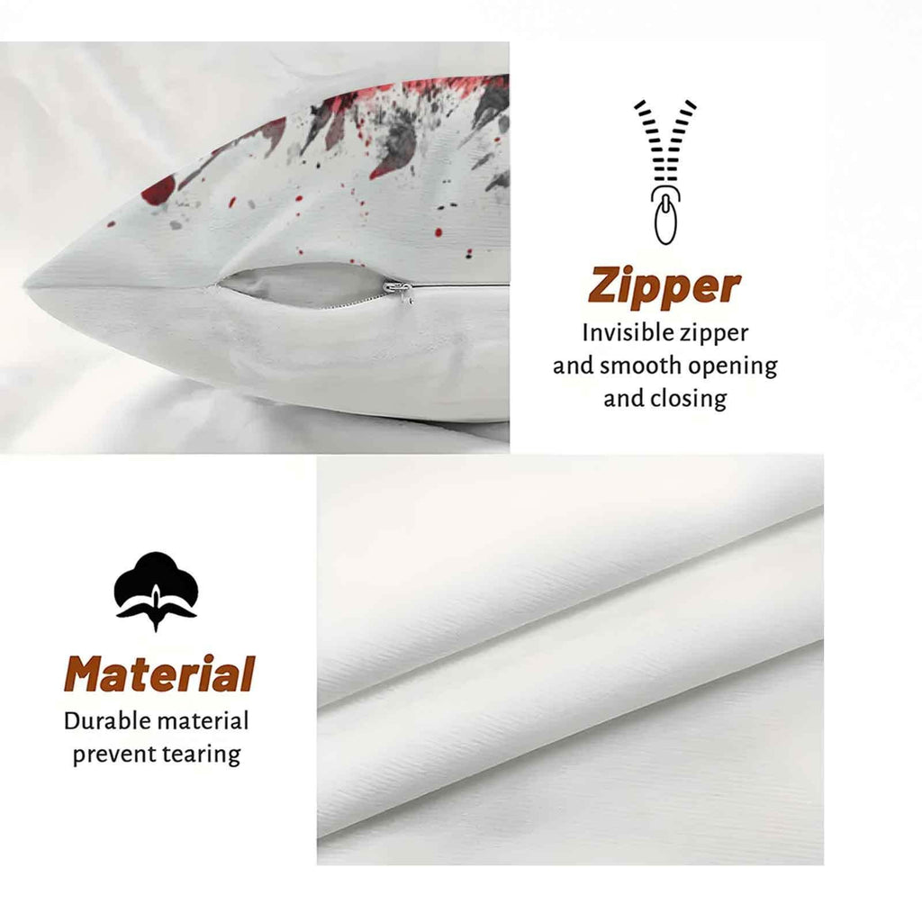 Pillow Covers - Festive Green White 4pcs