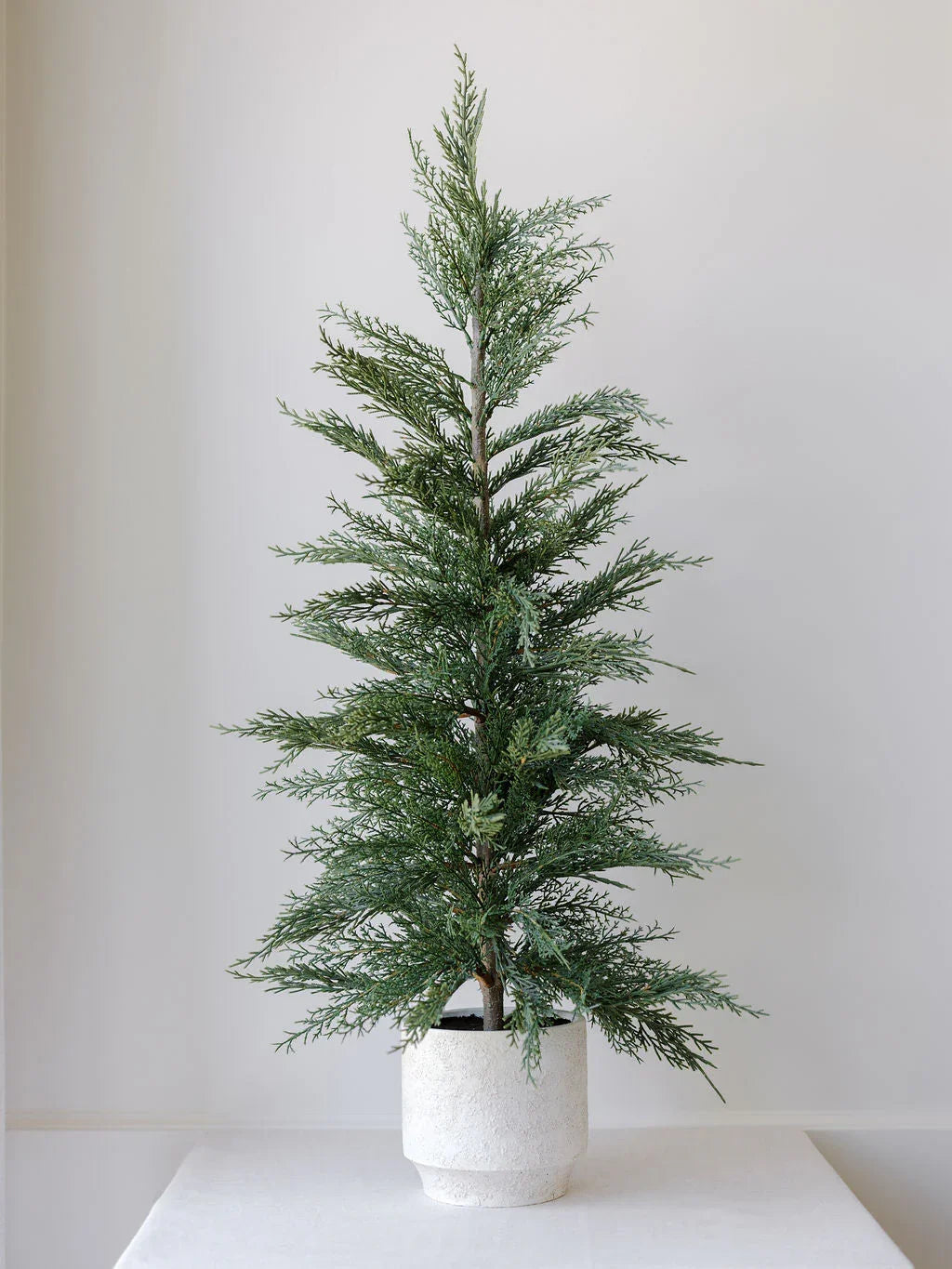 36" / 3’ Artificial Evergreen Cedar Tree, front view - House Of Avana