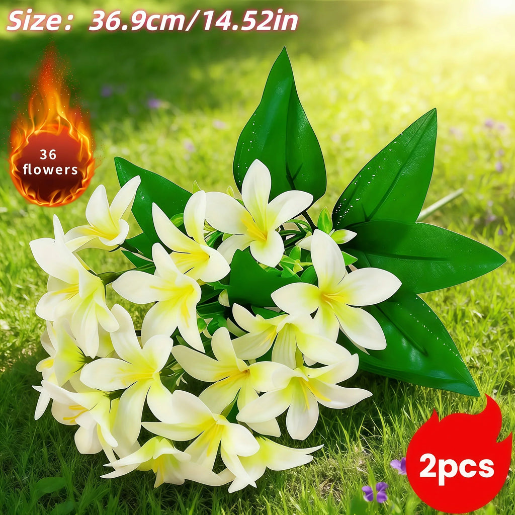 large artificial white lilies 36 Large Artificial White Lily Flowers