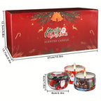 24pcs Christmas Scented Candles, 2.5oz, 8-12 Hour Burn Time, Siberian Fir and Norwegian Spruce Pattern, Women'S Fragrance, Christmas Decorations, Wishful Thinking, Wedding Decorations, Festive Atmosphere, Various Scents, Perf House Of Avana