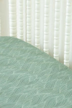 Organic Bamboo Blend Crib Sheet in Beanstalk Cradle Comforts Co.