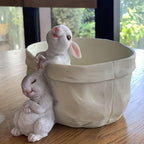 Rabbit Sculpture - Decorative White Small