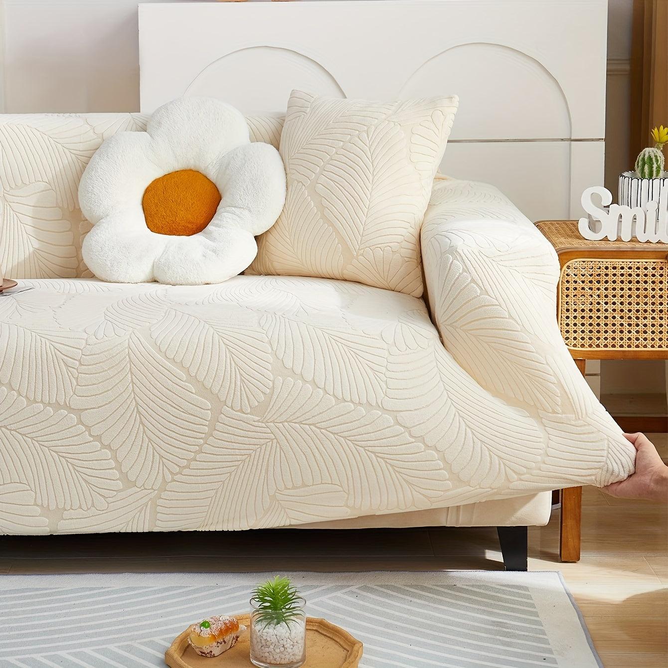 Premium Stretch Gray Couch Cover | Durable, Non-Slip & Versatile topspet