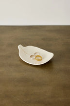 Porcelain Leaf Trinket Dish Kanju Interiors