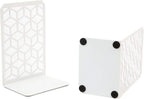 3d Cube Bookends – Geometric Metal Book Ends By Geomod, close-up view - House Of Avana