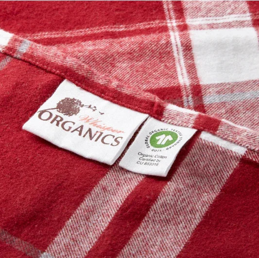 Plaid Organic Flannel Sheet Set