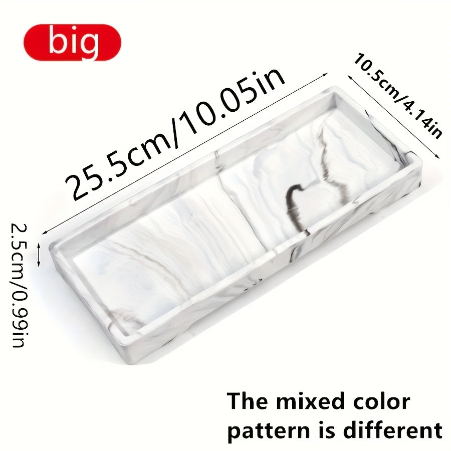 Bathroom Organizer - Marble Black White