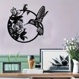 Circular Hummingbird Wall Art Decor | House of Avana