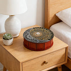 Wood Storage Box - Wooden Four-Compartment Organizer