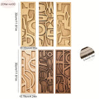 Wall Art - Geometric Wooden 3D