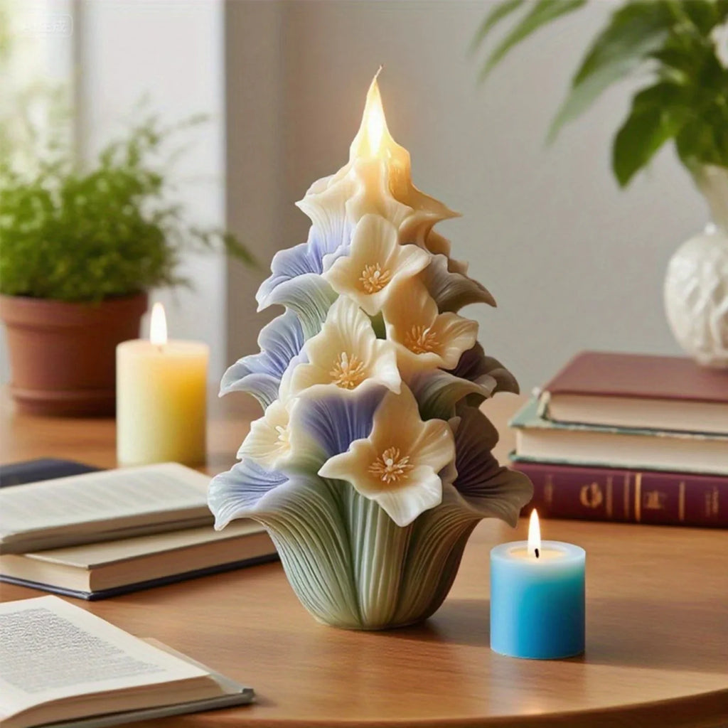 3D Floral Bouquet Mold with Layered Petals - Candle, Resin, Plaster, Soap Crafting - Reusable Silicone Casting Mold for Wedding, Home Decor, Birthday Party Centerpieces - Easy Release & Long-Lasting Floral Arrangement Mold, C House Of Avana