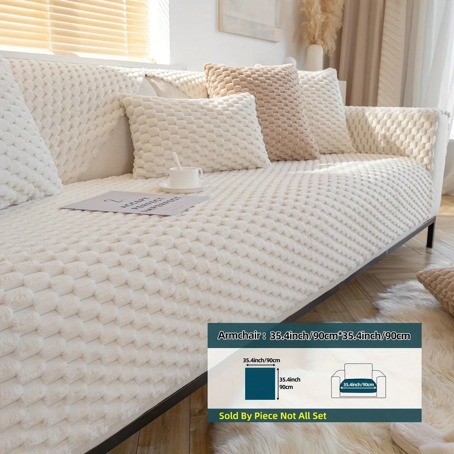 Plush Nordic Sofa Slipcover topspet