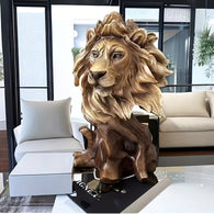 Majestic Lion Head Statue Decorative Artwork | House of Avana