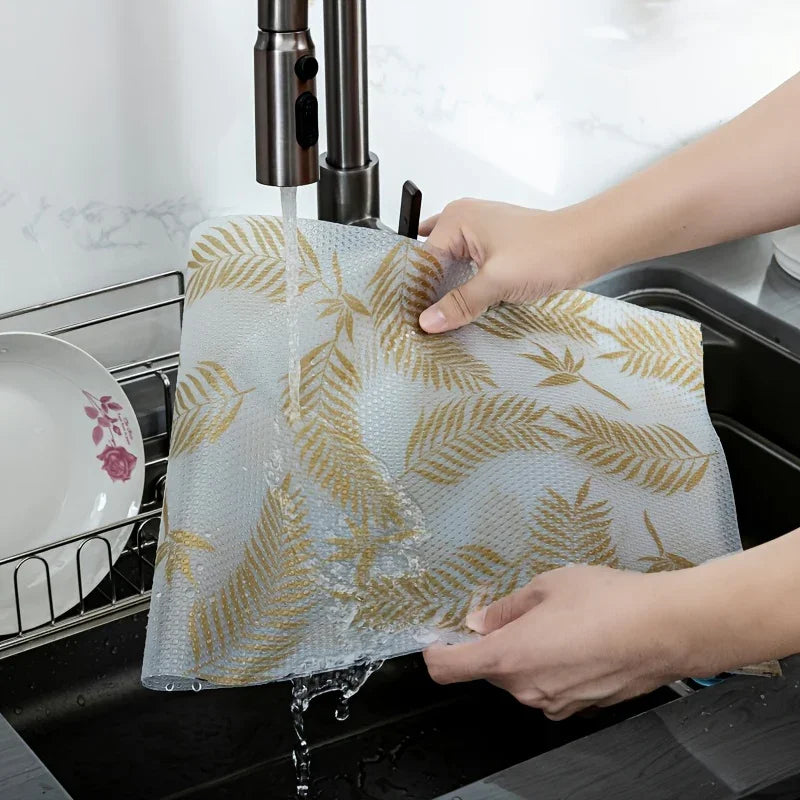 Refrigerator Pad - Non-Slip Golden Leaf Waterproof