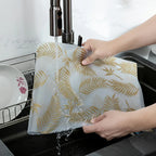 Refrigerator Pad - Non-Slip Golden Leaf Waterproof