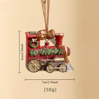 3pcs 3D Resin Christmas Tree Ornaments - Vintage Bell & Wreath Hanging Decorations, No Electricity Needed, Durable Plastic Holiday Gifts for Indoor/Outdoor Trees, Classic Style for Holiday Atmosphere, Christmas Tree Decoratio House Of Avana