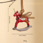 3pcs 3D Resin Christmas Tree Ornaments - Vintage Bell & Wreath Hanging Decorations, No Electricity Needed, Durable Plastic Holiday Gifts for Indoor/Outdoor Trees, Classic Style for Holiday Atmosphere, Christmas Tree Decoratio House Of Avana