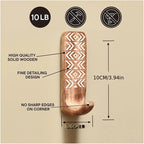 S Boho Wooden Wall Hooks Set, Rust Resistant, Easy Install Adhesive, Perfect for Bathroom & Home Decor,... - House Of Avana