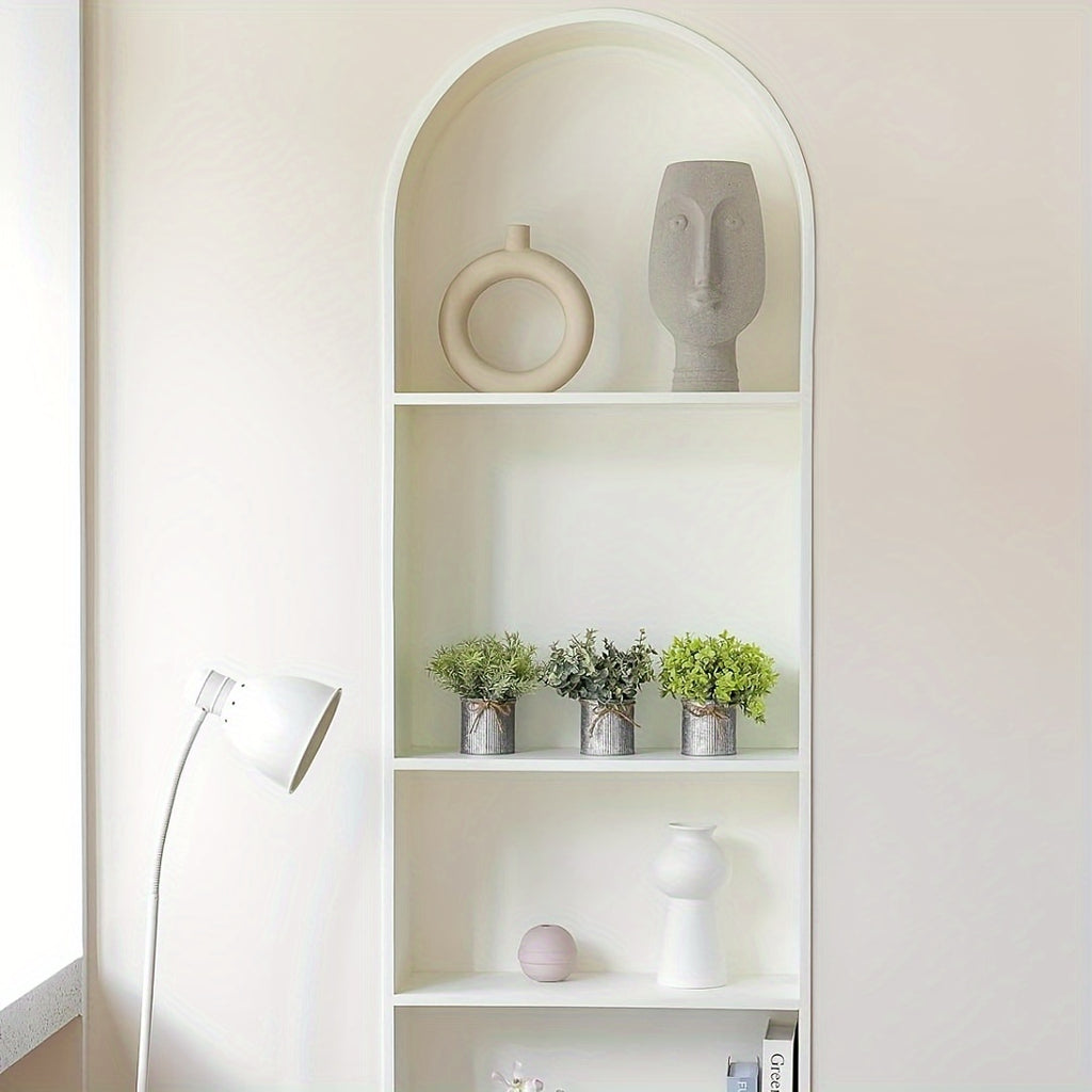 3pcs potted artificial eucalyptus tree, galvanized flower pot desktop center decoration suitable for shelves, offices, rural home decoration House Of Avana