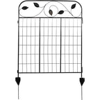 4 Pack Steel Foldable Garden Fence Floral Staked Trellis Panel Animal Barrier