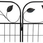4 Pack Steel Foldable Garden Fence Floral Staked Trellis Panel Animal Barrier
