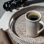 404 - Round Rattan Tray Porto Boutique