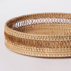 405 - Round Rattan Tray Porto Boutique