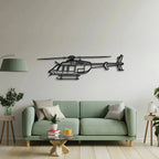 407gx Metal Aircraft Wall Art - Ncp0504, back view - House Of Avana